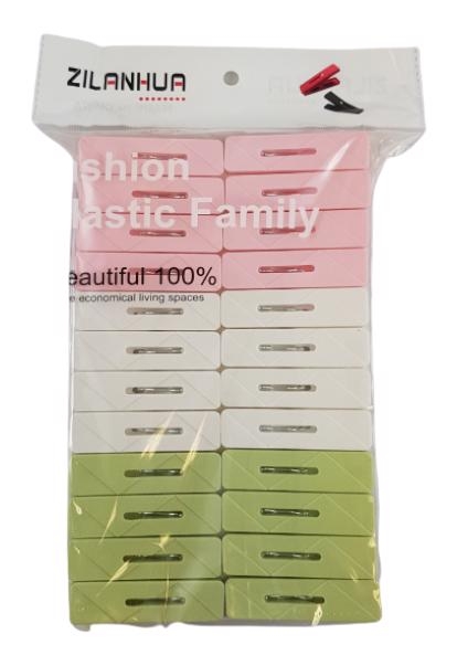 Kolíčky plastové sada 24ks (12set/bal,120set/krt)