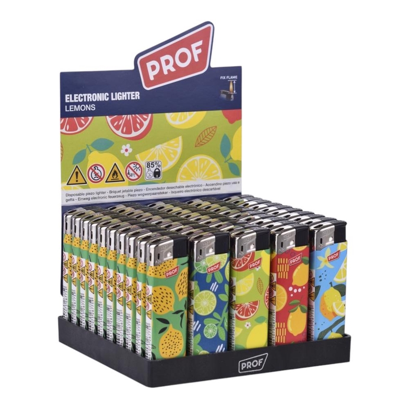 Zapalovače PROF - Citróny mix (50ks/bal, 1000ks/krt)