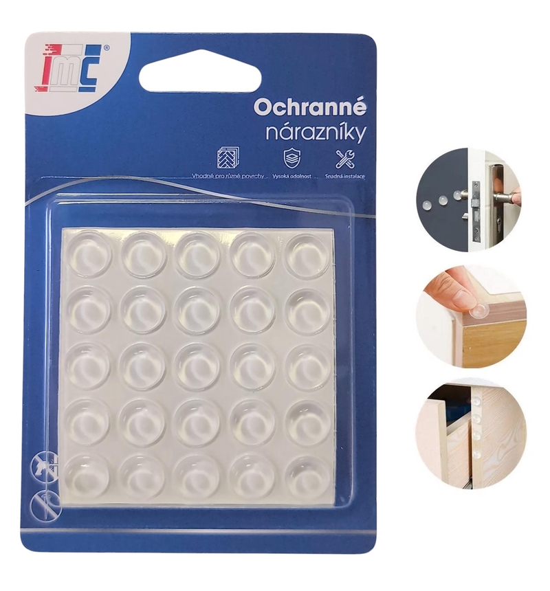 Ochranné nárazníky 10x3mm 25ks (12sad/bal,432/krt)