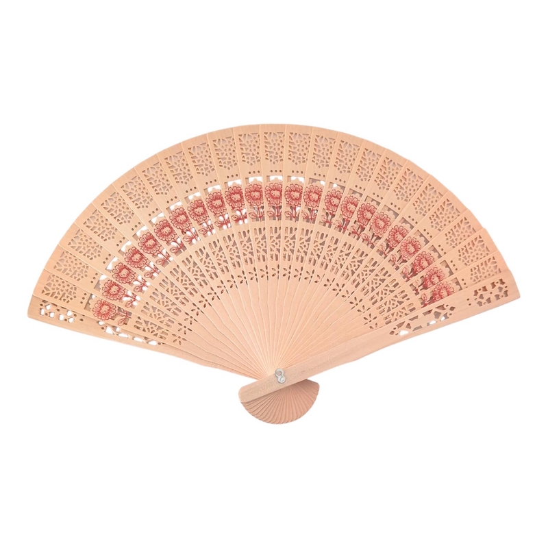 Vějír dřevěný - Zitan mix 19cm (12ks/bal,1008/krt)