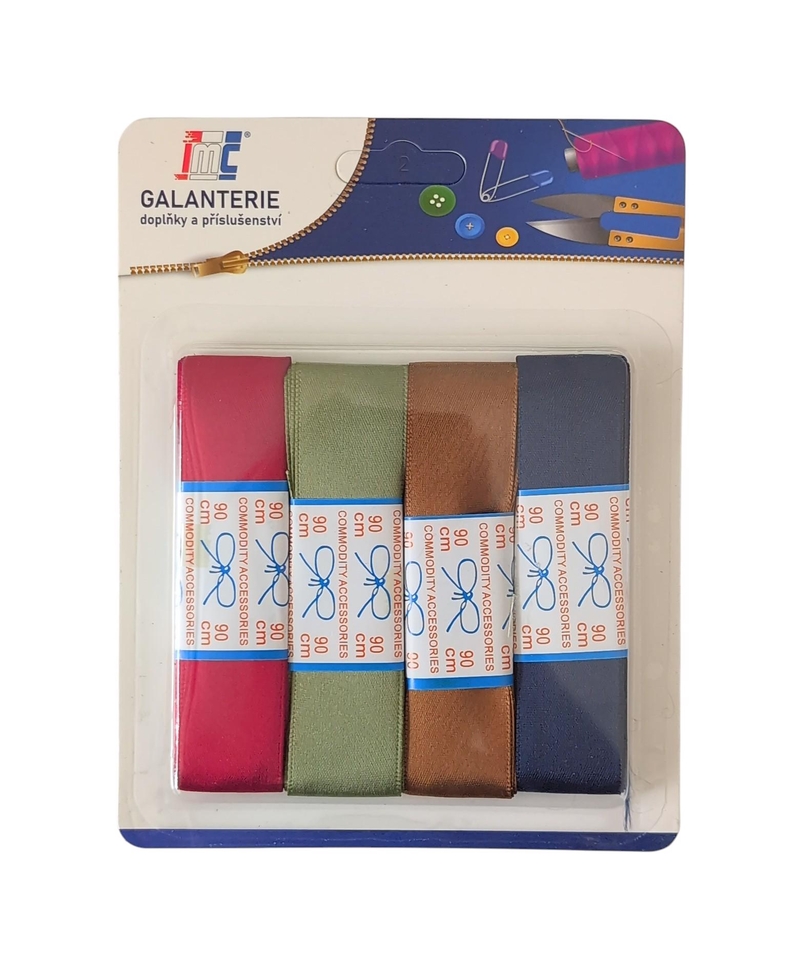 Stuhy polyesterové mix 4ks 2,5x90cm (24sad/bal,288/krt)