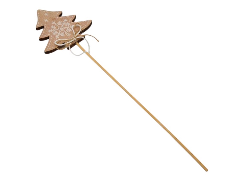 Zápich dřevo strom s vloč. 7cm (12ks/bal)