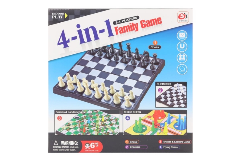 Set společenských her 4v1