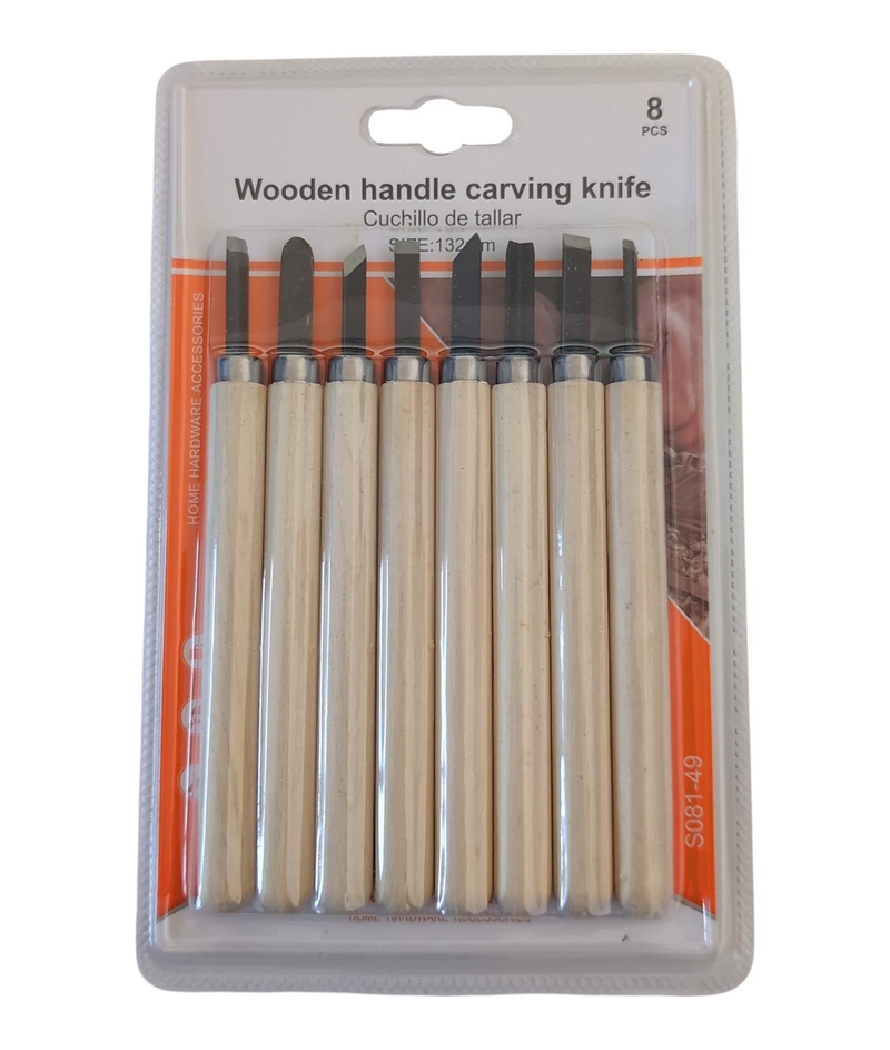 Sada mini řezbářské nožíky 13,5cm 8ks (24sad/bal)