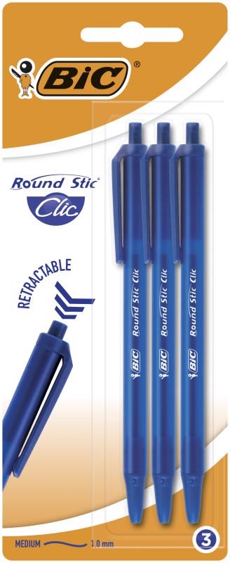 BIC Kuličkové pera Click 3ks