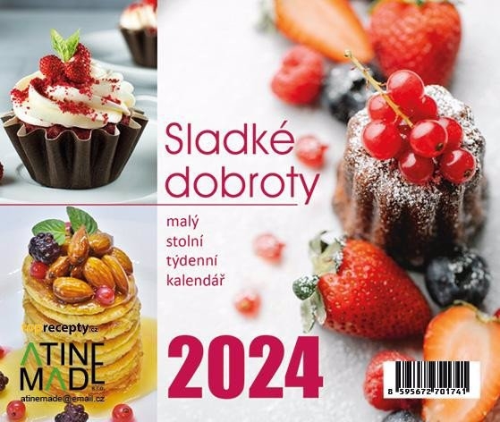 Stolní kalendář 2024 150x150mm - Sladké dobroty (10ks/bal)