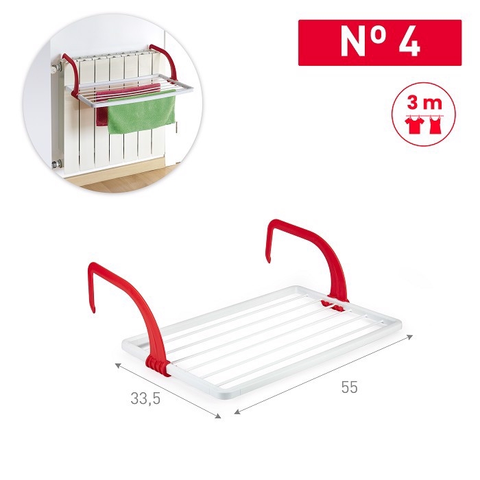 Plastic Forte Sušák na prádlo č.4 33,6x55x16,5cm bílý (12ks/krt)