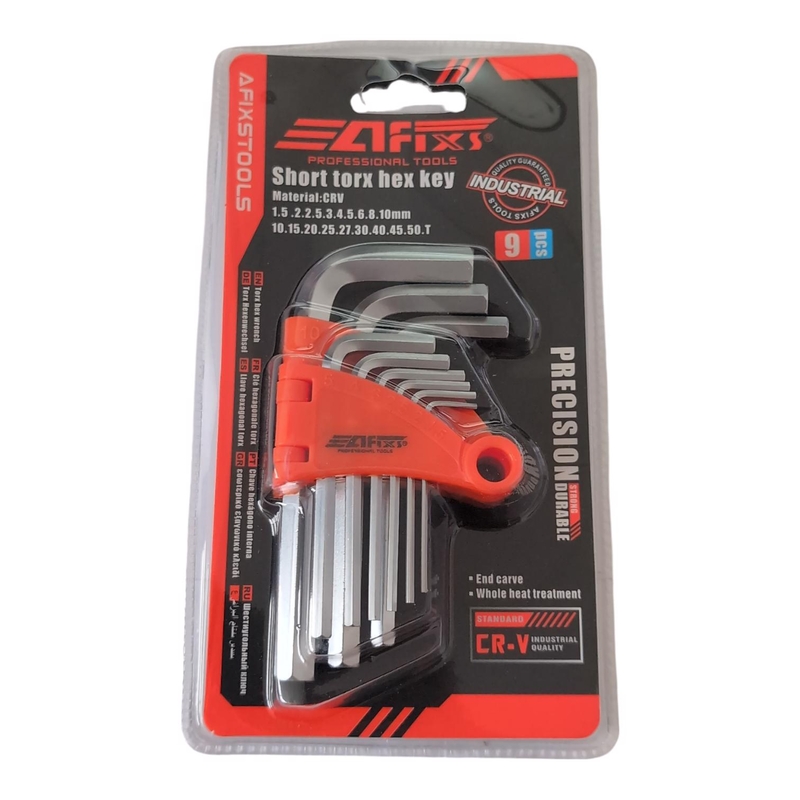 Imbusové klíče 12cm 9ks (12set/bal,72/krt)
