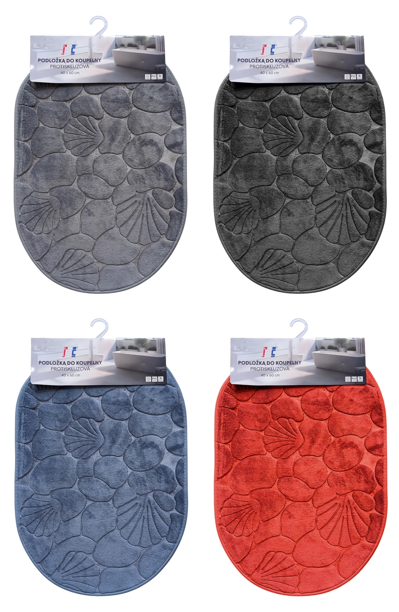Předložka koupelnová protiskluzová STONE 40x60cm (100ks/krt)