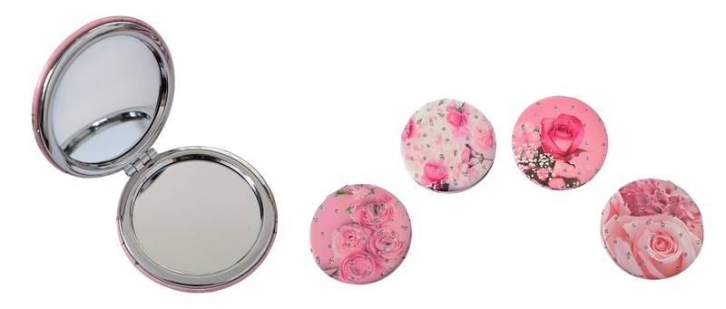 Kosmetické zrcátko - Rose Belle Ø7cm (12ks/bal,360/krt)