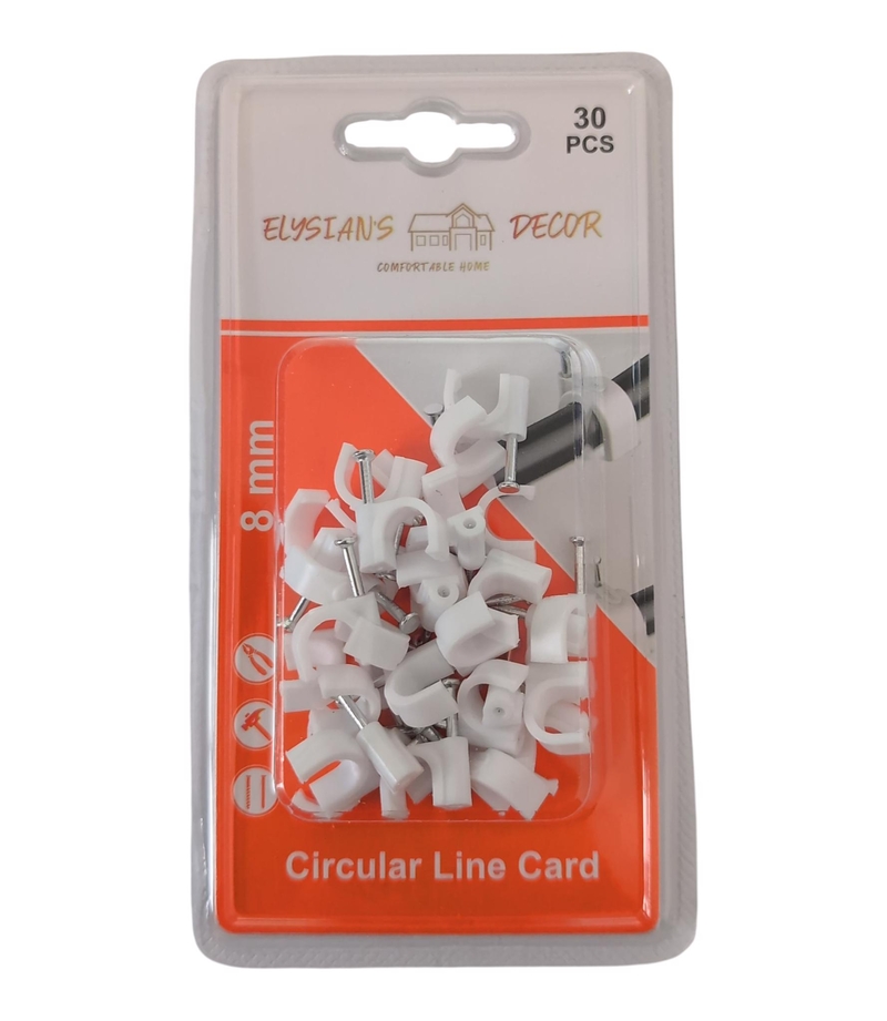 Sada kabelová příchytka 8mm, 30ks (12sad/bal)