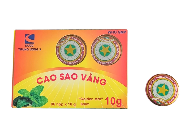 Mentolová mast 10g Golden Star (6ks/bal)