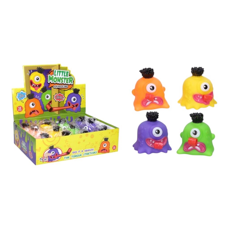 Mačkací 4 barvy příšerky (12ks/bal)