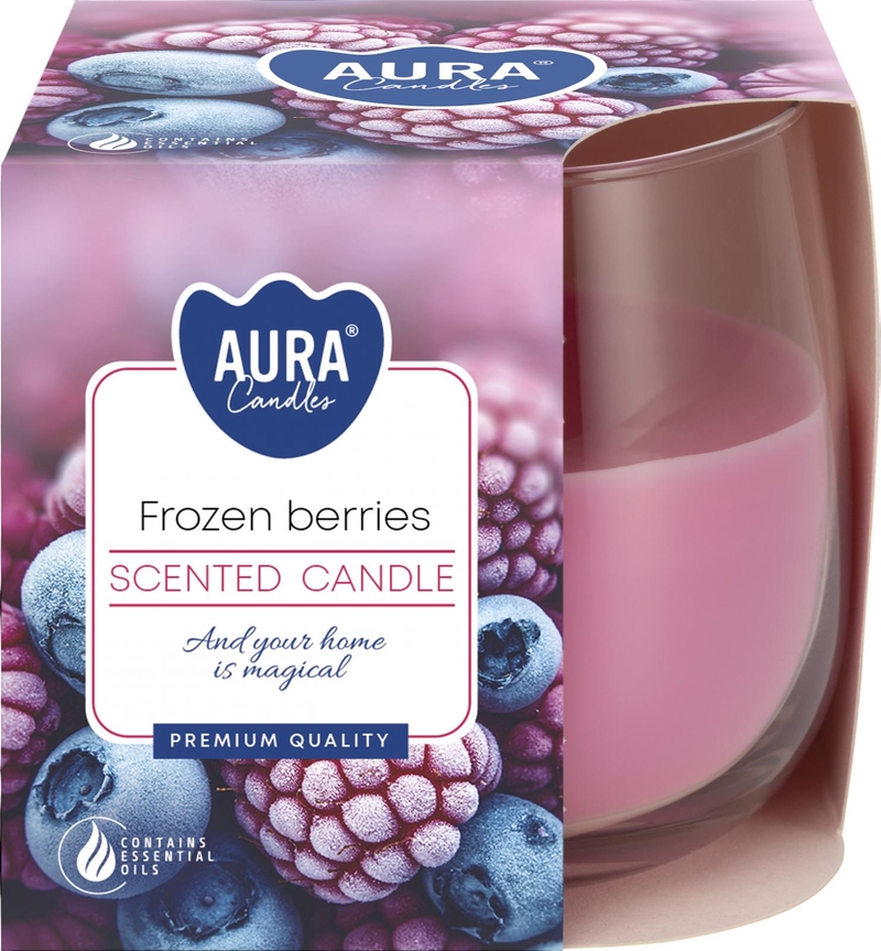 Bispol Svíčka ve skle Frozen Berries (6ks/bal)