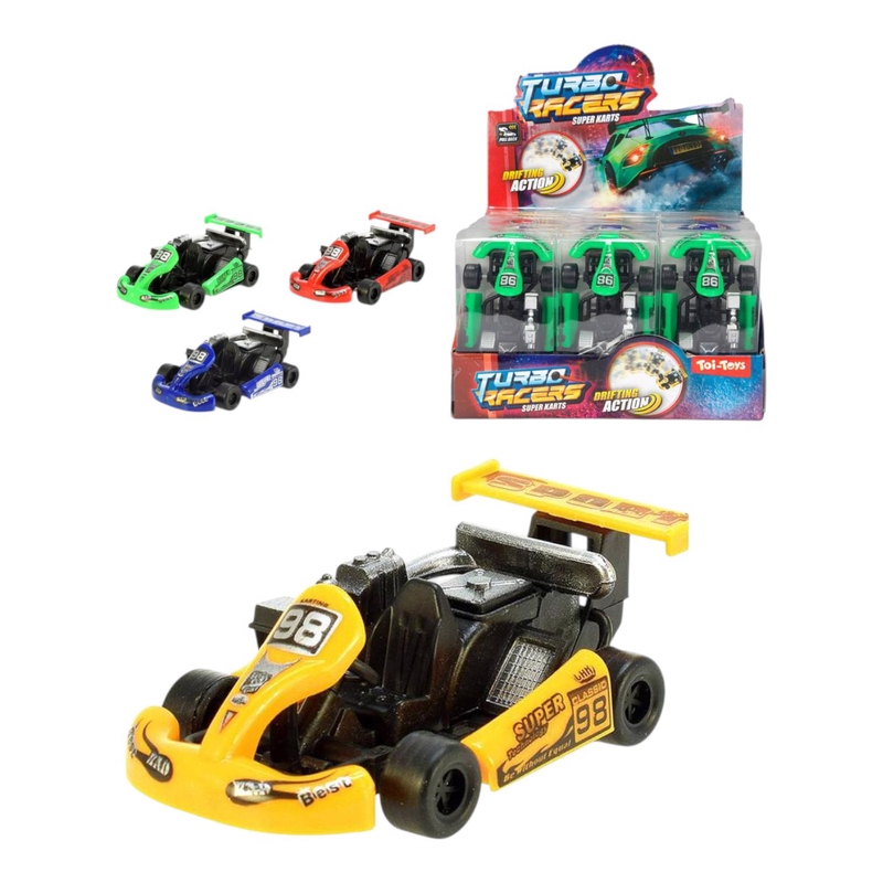 Auto motokára plastová 9cm mix 4 barvy (12ks/bal)