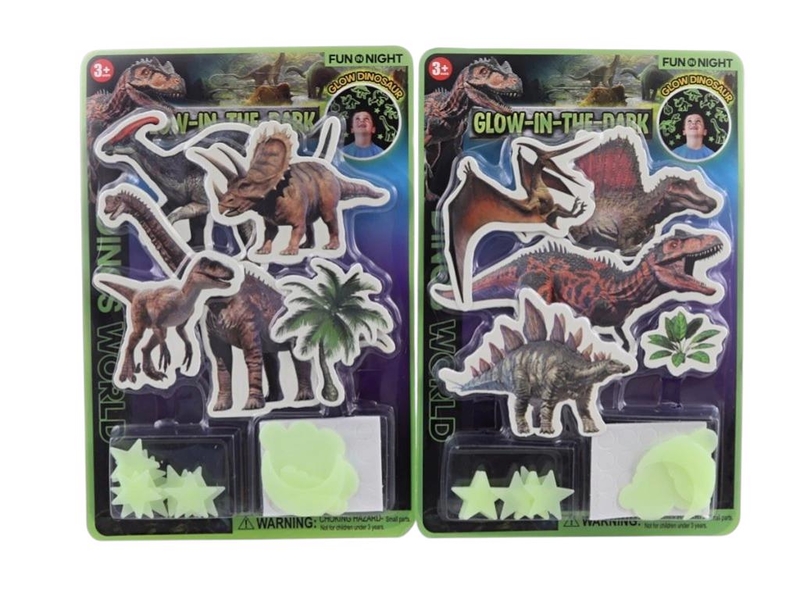 Dinosauři na zeď/ strop svítící