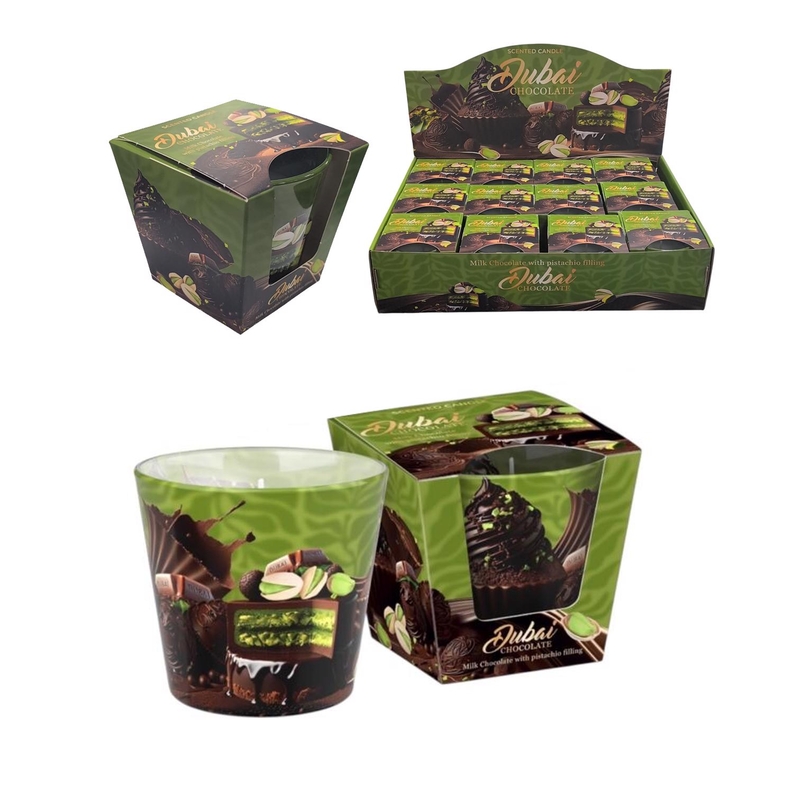 Bartek Svíčka sklo 115g Dubai Chocolate (12ks/bal)