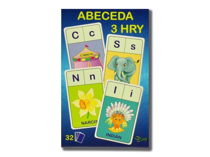 Rappa Karty Abeceda 3 hry 32ks 7x10,5x1,5cm (12sad/bal)