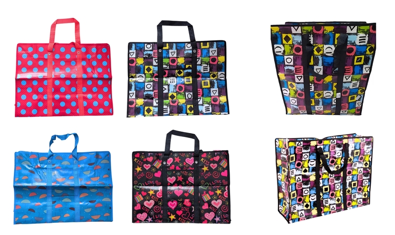 Nákupní taška PP tkaná 70x55x23cm s motivem (120ks/krt)