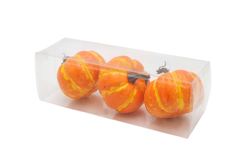 Dýně v boxu 10cm 3ks oranžové