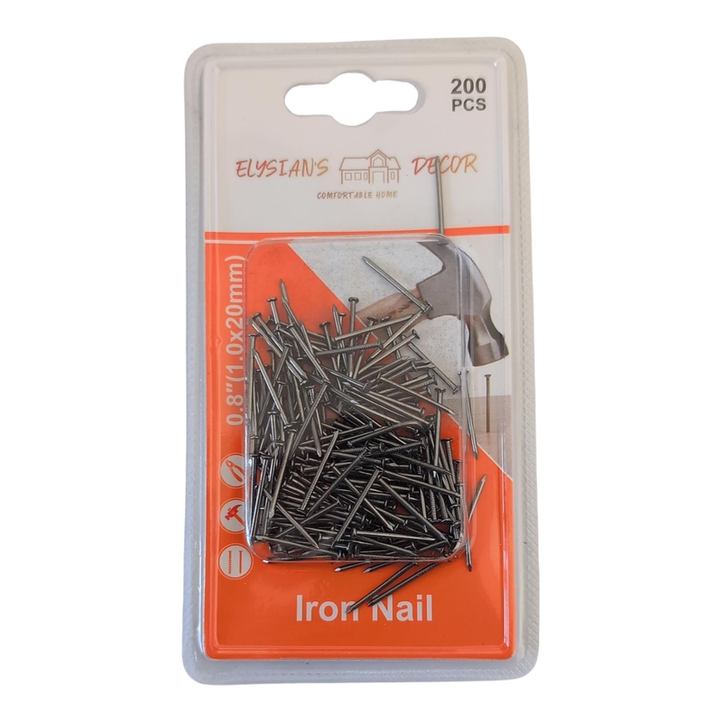 Sada stavebních hřebíků 1,0x20mm 200ks (12sad/bal)