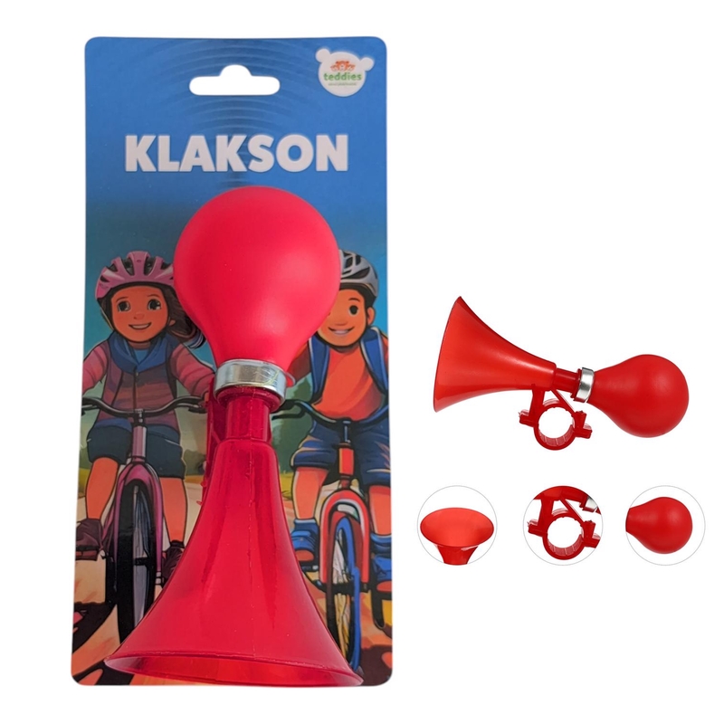 Klakson trumpeta na kolo 14cm mix barev