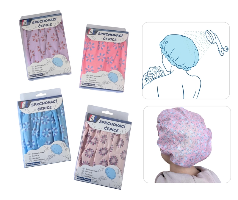 Sprchovací čepice Sanza 27cm (12ks/bal,360/krt)