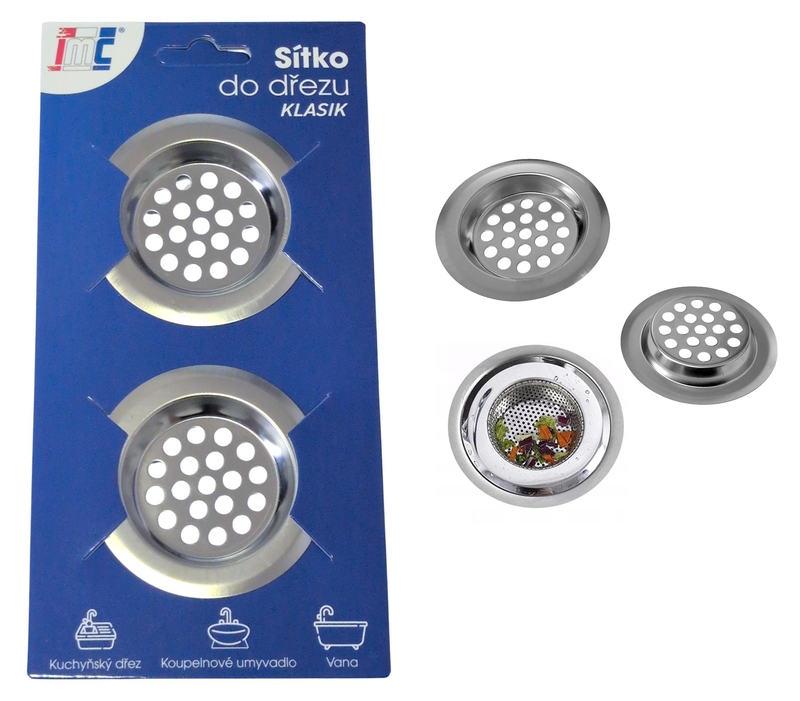 Sítko do dřezu KLASIK 2ks 6cm (20sad/bal, 800/krt)