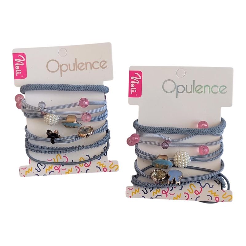 Neli Gumičky do vlasů  Opulence 6cm 5ks (12sad/bal, 600/krt)