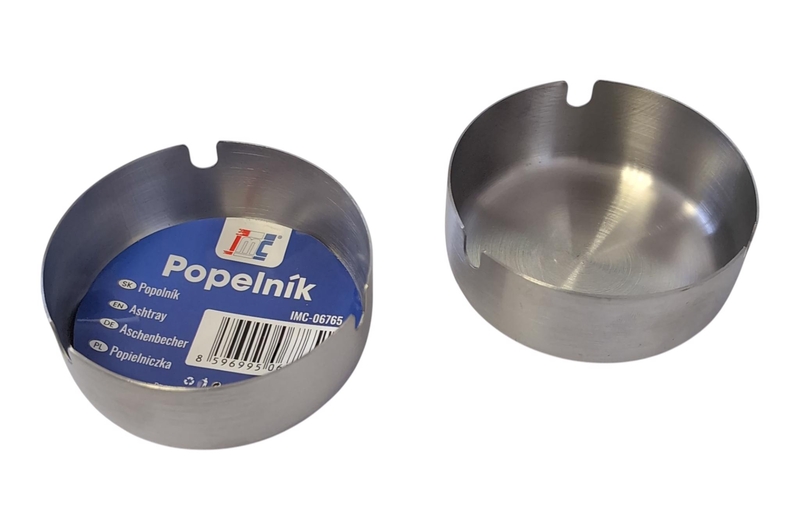 Popelník nerezový 8cm (12ks/bal, 288/krt)
