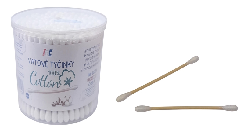 Vatové tyčinky 200ks v dóze (6sad/bal,240/krt)