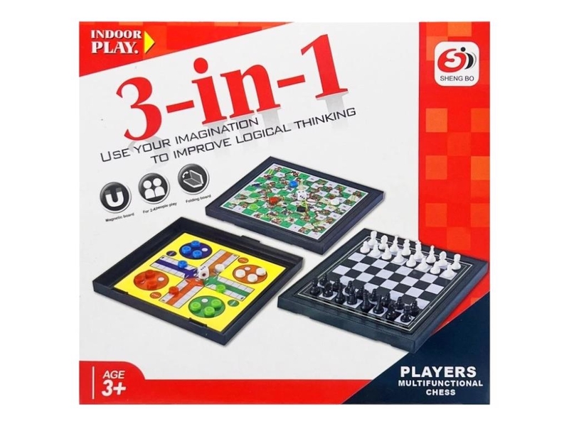 Set Šachová hra 3-in-1