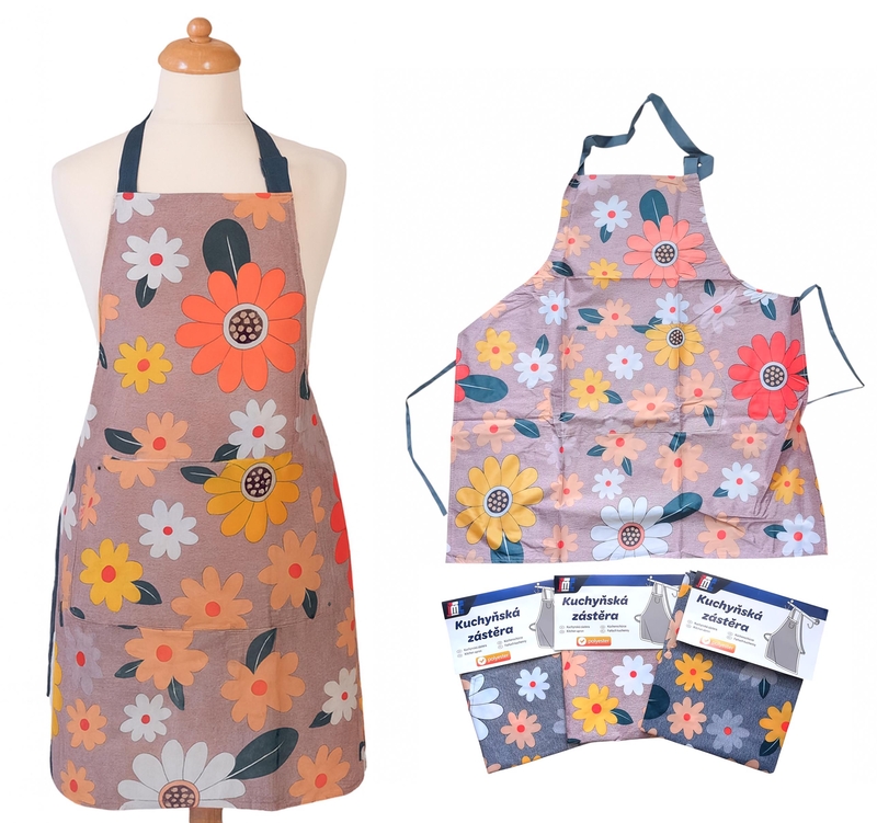Kuchyňská zástěra Květinový sen (12ks/bal, 240/krt)