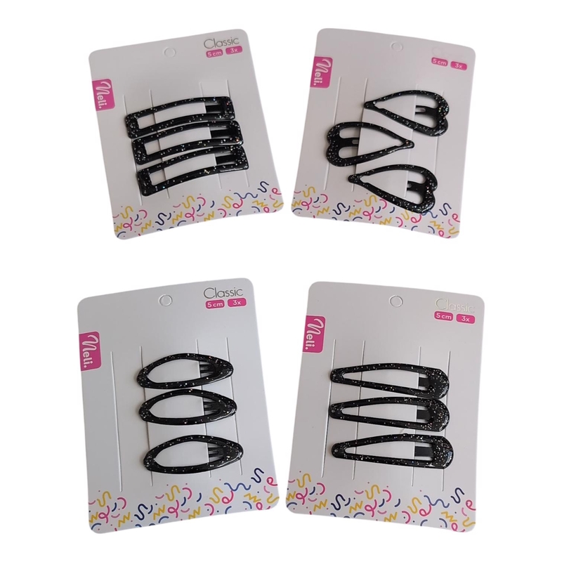 Neli sponky do vlasů Classic 5cm 3ks (12sad/bal,1200/krt)