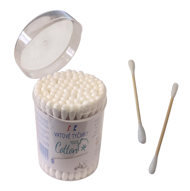 Vatové tyčinky v dóze 80ks (12sad/bal, 240/krt)