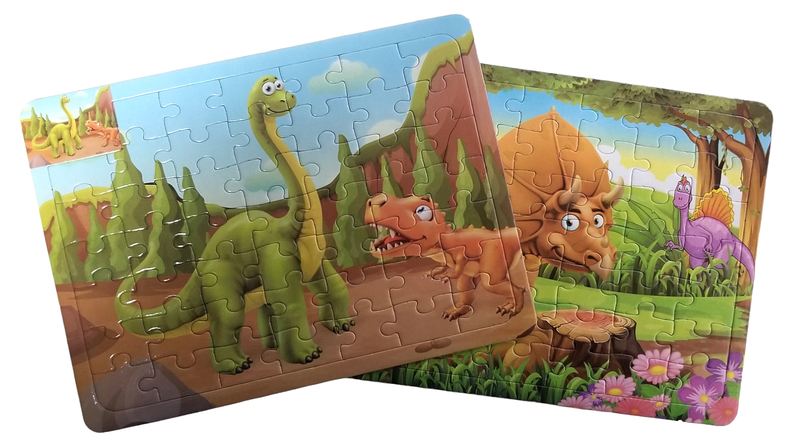 Puzzle dino 2 druhy