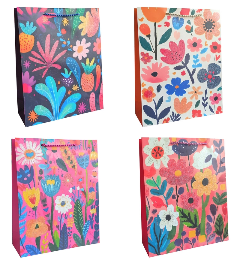 Dárková taška - Wild Garden 26x32x10cm (12ks/bal,480/krt)