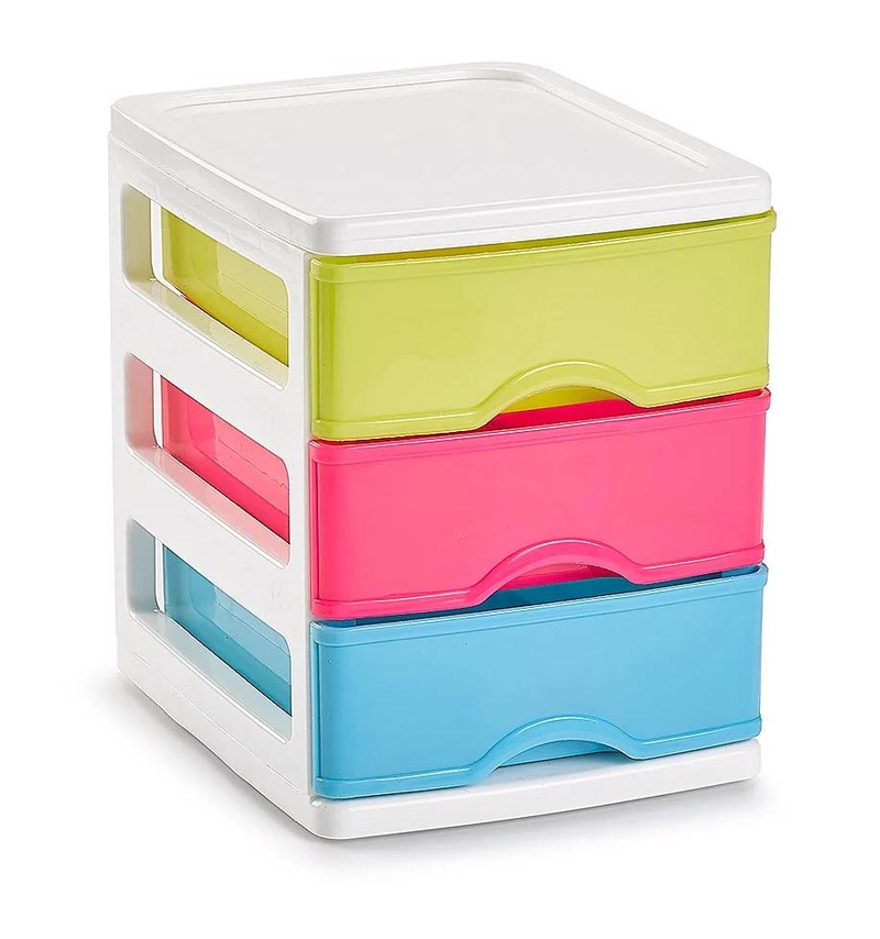 Plastic Forte Plastový organizér 3 patrový 17x17x13.5cm (6ks/bal)