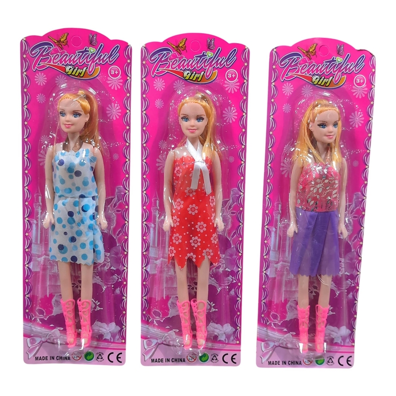 Panenka 4 druhy v šatech 26 cm