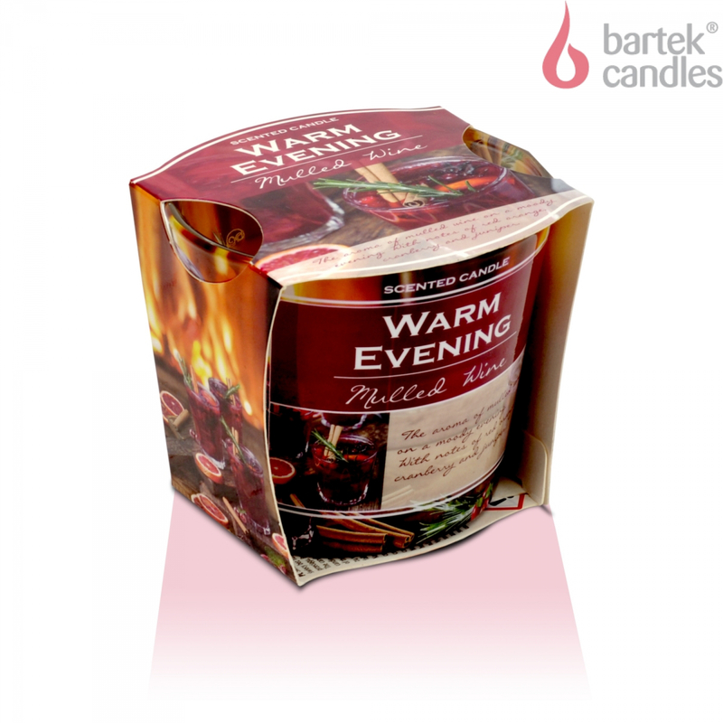 Bartek Svíčka Sklo 115g Warm Evening (12ks/bal)