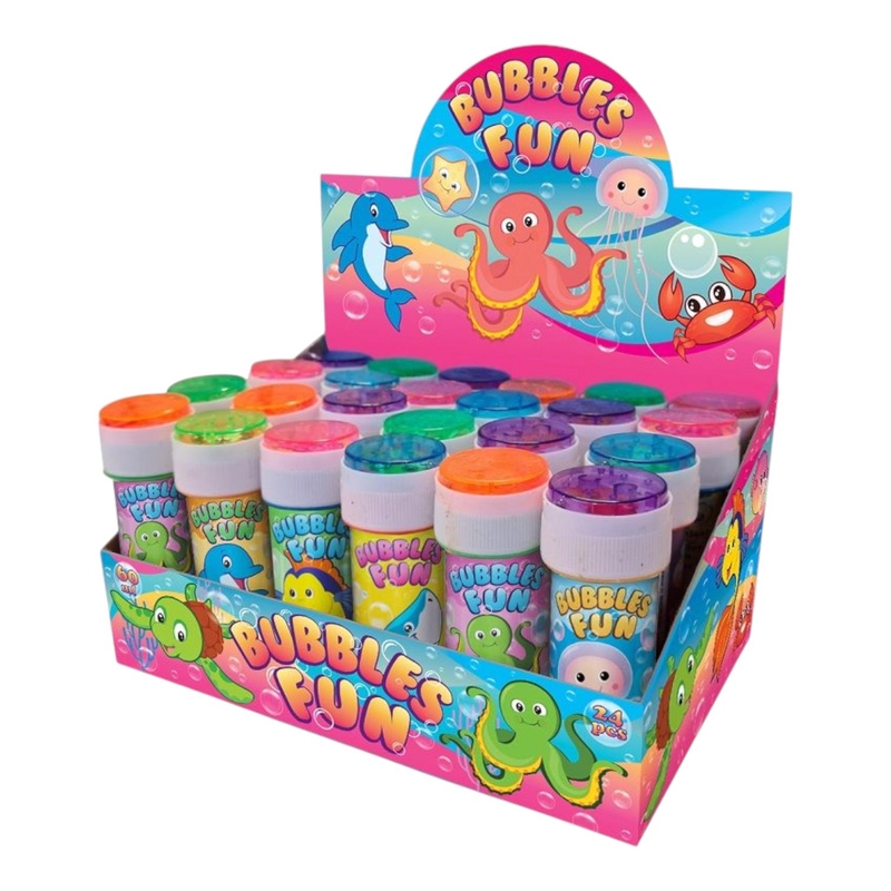 Bublifuk 11cm 60ml s labyrintem mix 6 barev (24ks/bal)