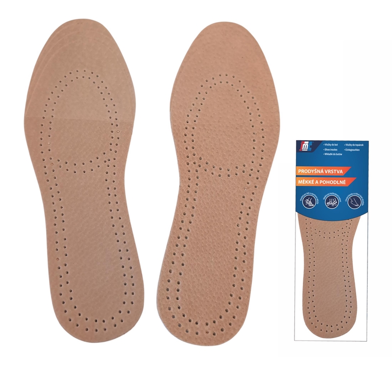 Vložky do bot - Kožené perforované
(12/bal,240/krt)