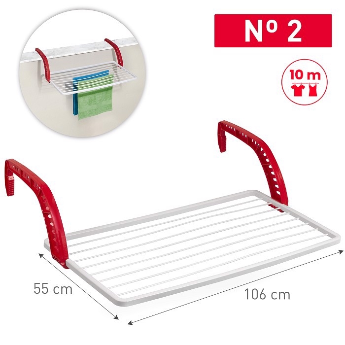 Plastic Forte Sušák na prádlo č.2 55x106x27cm bílý (4ks/krt)