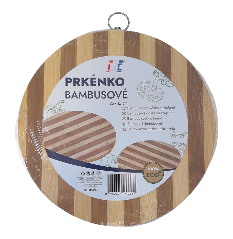 Bambusové kuchyňské prkénko 25x1,7cm (30/krt)