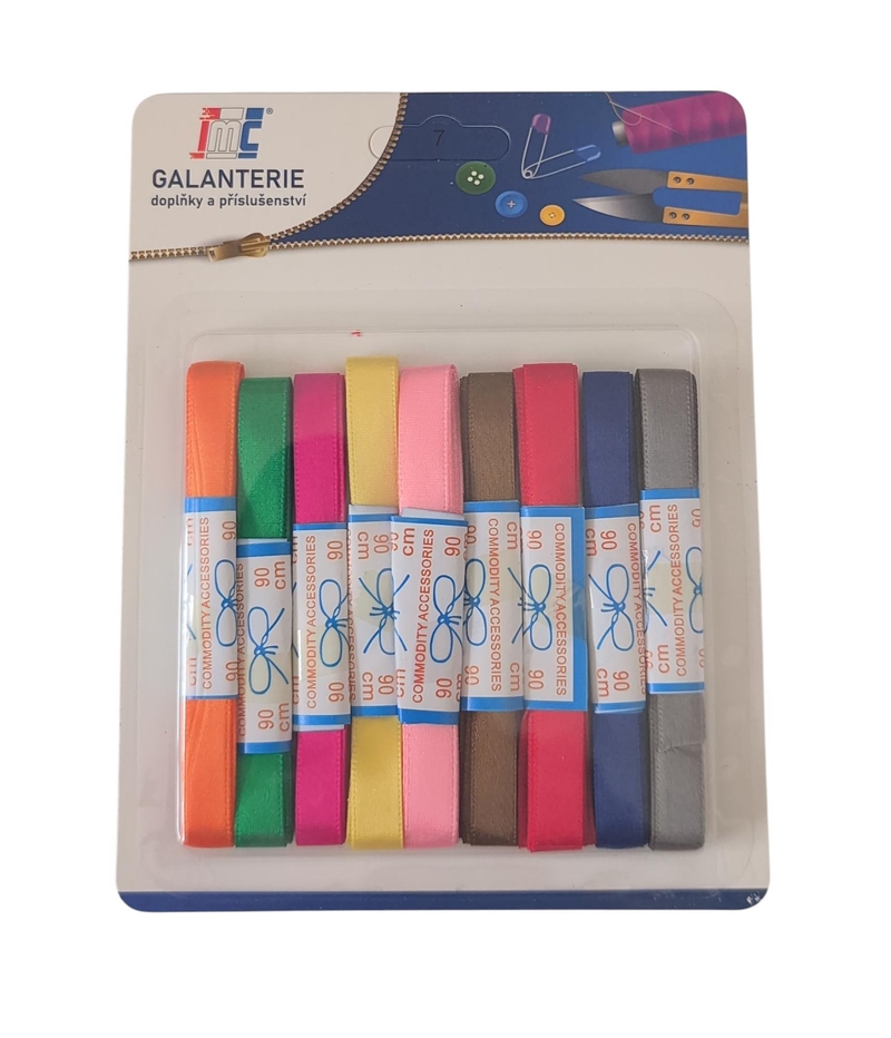 Stuhy polyesterové mix 9ks 1cmx90cm (24sad/bal,288/krt)