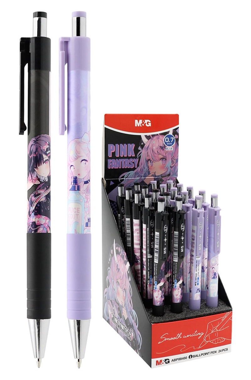 MG Kuličkové pero klikací 0,7mm Pink Fantasy (24ks/bal,1152/krt)