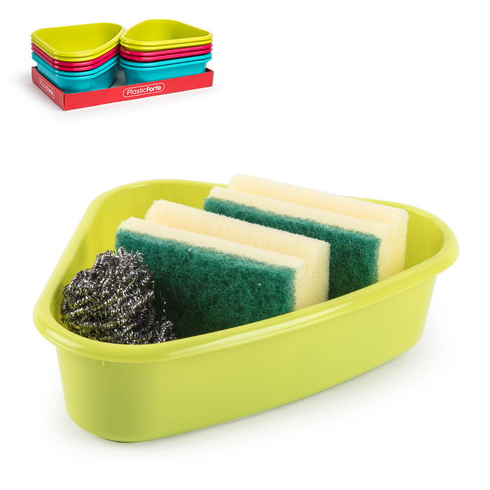 Plastic Forte Plastová rohová dóza na houbičky (12/bal)