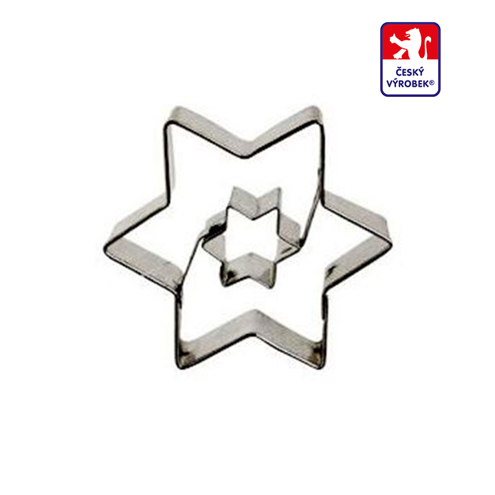 Vykrajovačky cukroví - Hvězdička + hvězdička 48mm (10ks/bal)