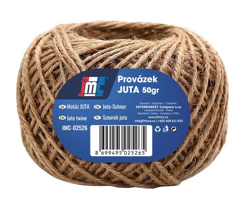 Provázek JUTA 50gr (12ks/bal,288/krt)
