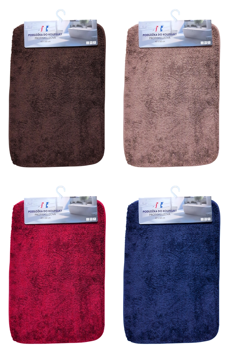 Předložka koupelnová protiskluzová FURRY 40x60cm (100ks/krt)